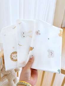 1件婴儿棉纱布襁褓毯，新生儿医院用襁褓毯，柔软透气印花襁褓毯，圣诞节、万圣节、感恩节送给宝宝的完美礼物 - 嬰兒印花包單 - 查看 1