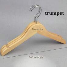 [Customized] Natural Solid Wood Hanger - Carved With Your Exclusive Logo Wooden Rotating Clothes Hanger For Clothing Store Wardrobe, Wooden Clothes Rack, Non-Slip Closet Organizer, Adult Wooden Hanger, Suitable For Wedding,Multi-Functional,Adjustable, Ornamental,Reusable,Exquisite,Adorable,High-Quality,Modern,Colorful,Cute,Comfortable,Stylish,Custom,Personalized,Unique,Ideal Gifts For Him,Ideal Gifts For Her,Boyfriend,Girlfriend,Dad,Mom,Family,Friends,Son,Daughter,Office,Tea Room,School,Home,Home Refresh,Customized Hangers & Racks - Bow Hanger - View 11