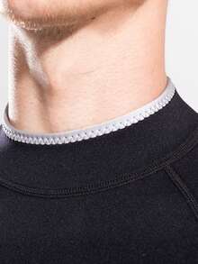 HISEA 3.0毫米厚男士保暖潜水服，保暖潜水服，水上运动连体休闲服 - 黑色 - 查看 5