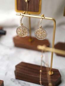 1 Giá Trưng Bày Trang Sức, Bằng Đồng & Gỗ, Dùng Để Trưng Bày Dây Chuyền, Bông Tai, Trang Sức, Phụ Kiện Trưng Bày Trang Sức, Chụp Ảnh Trang Sức, Trưng Bày Triển Lãm, Trang Trí Phòng - Nhiều màu - Xem 10