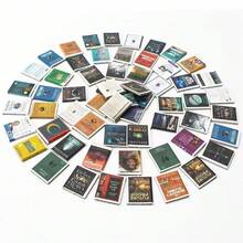 Mini Book Pocket Anxiety Bookshelf Book Shelf Bookcase - Multicolor - Random - View 2