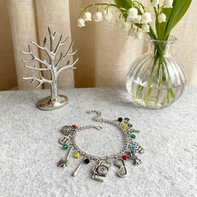 1pcs,Fun Cartoon Themed Bracelet - Playful Outfit Accent, Playful Present For Festivals, Party Events, Graduation, Birthdays & New Year, Cartoon Collectible Wristwear