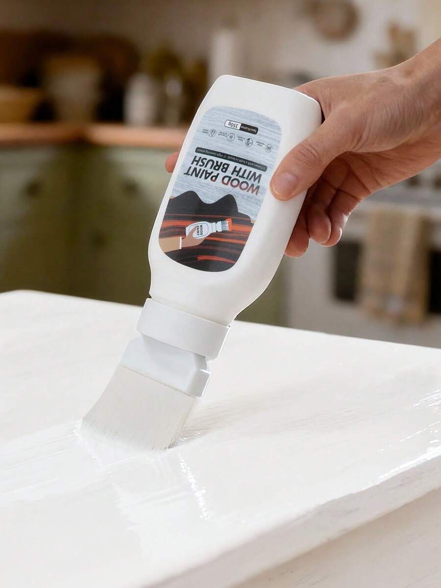 1pc Home Furniture Repair & Refinishing Paint, Cabinet & Door Brush-On 2-In-1 Coating, Easy Coverage, Water-Based, No Sanding, Quick Drying - one-size - View 1