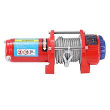 Winch Eléctrico Todoterreno Cable 4500 Lbs Remolque Utilitaro , Kit de cabrestante eléctrico de 12 V y 4500 libras Con Cuerda Acero Inoxidable, cabrestante impermeable IP68 todoterreno para camión, SUV - Multicolor - Ver 8