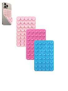 强力抓握硅胶手机壳，带双面吸盘支架 - 免提支架，适合自拍和视频，手机配件兼容 、Android 手机，生日礼物，家人、朋友手机支架，手机支架，手机配件 - 多色 - 查看 63