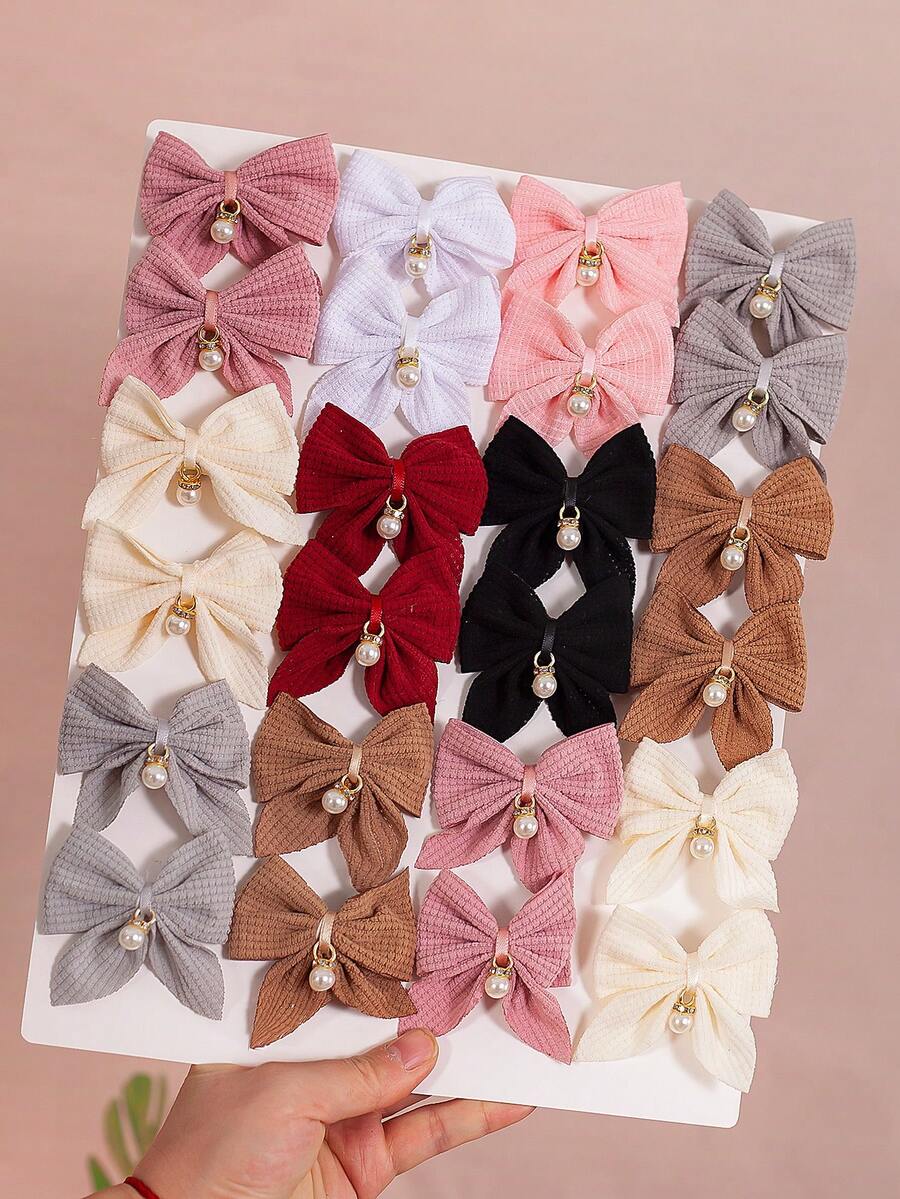 8pcs Random Color Butterfly Pendant Hairclips, Cute & Sweet Hair Accessories For Girls, Suitable For Everyday Or Party Casual Use - Multicolor - View 1