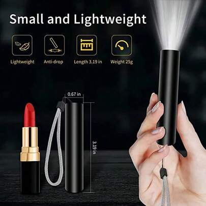 Bright LED Flashlight, Multi-Purpose, Long Range, Portable, Super Bright, Compact, Handy, Side Light For Home Use