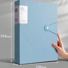Plastic File Folder For School And Office, A4 Size, With 100 Envelopes And Snap Closure, 2242 - 2241verde escuro 60 pages - 查看 4