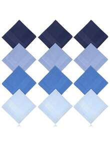 Men's Handkerchiefs 16 Inches, Handkerchiefs For Men, Soft White Hankies For Men - Multicolor - View 5
