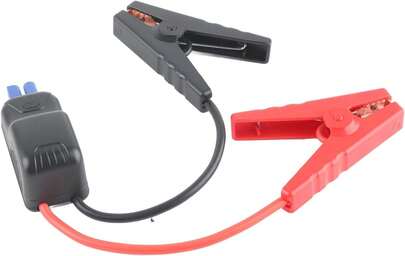 Abrazadera de Pinzas de Cocodrilo para Batería, Clip de Cable para Batería de Automóvil con Carcasa Aiante, Protección de Circuito para Arranque de Emergencia del Automóvil y