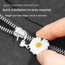 1pc/5pcs Zipper Pulls Replacement Set, Detachable Metal Zipper Pulls, Suitable For Jackets, Backpacks, Coats, Pants, Jeans, Luggage, Wallets, Handbags, Etc. - Multicolor - View 4