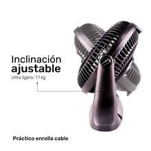 Ventilador Oasis 2 en 1, escritorio y pared,3 velocidades