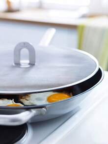 1/3 piezas Protector contra salpicaduras, Pantalla antisalpicaduras de sartén de acero inoxidable, Protector contra salpicaduras, Cubierta para grasa con mango plegable, Cubierta de malla para grasa, Para cocina, restaurante - Multicolor - Ver 7