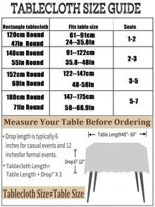 100% Waterproof, Oil-Proof, Wipe-Clean Transparent Vinyl Round Tablecloth, Suitable For Dining, Parties, Picnics, Home Decor, Table Top Decoration - Clear - View 3