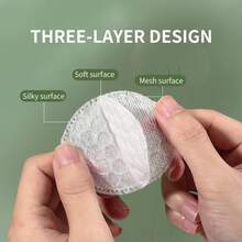 优质棉片 – 100% 纯棉 – 柔软、吸水性强、低致敏性，适用于卸妆、护肤、洁面 – 无绒毛