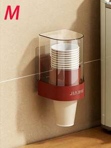 1 pieza Soporte de pared para tazas - Estante para tazas de baño, Estante de almacenamiento de tazas de café para el hogar, Organizador de dispensador de agua, Adecuado para el hogar, la oficina, el hospital, el gimnasio - Multicolor - Ver 10