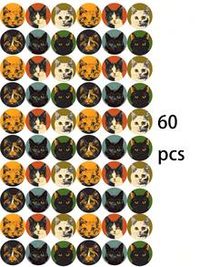 6pcs/Set Realistic Cat Pattern Coasters, Suitable For Home Dining Table Decor, Beverage Coasters, Office Coffee Cup Mats, Wooden Heat-Resistant Coasters, Desktop Decor, Room Decor, Home Decor, Exquisite Birthday Or Holiday Gift - Multicolor - View 9