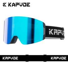 KAPVOE KAPVEO Winter Outdoor Sports Ski Goggles, Snowmobile Snowboard Ski Goggles, Anti-Fog Ice Skating Glasses, Unisex, UV400, Magnetic Snow Equipment, Ski Accessories - Multicolor - View 22