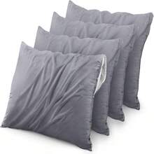 Bed Protectors and Pillowcases: Ideal for Standard Beds, Waterproof, Insect & Dust Mite Proof, Absorbent - GRIS - Ver 1