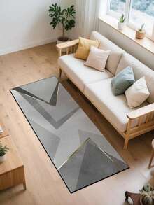 1 件装软橡胶厨房地垫，3.5 毫米厚厨房地毯，灰色几何拼接奢华简约风格厨房吸水地垫，大尺寸地毯，可裁剪以适应厨房，表面织物材质，中间海绵层，底部橡胶层，适用于厨房地毯、厨房装饰、婚礼装饰、家居装饰、浴室地垫、玄关地垫、洗衣房地垫、走廊地毯、客厅地垫等。 - 彩色 - 查看 8