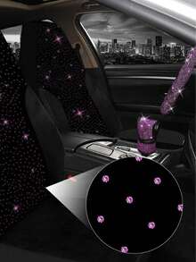 Sparkling Design Car Seat Covers: Airbag- Full/Partial Sets For Cars & Trucks (7PCS/2PCS) - Style a - View 16