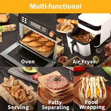 1 Roll Heavy Duty Non-Stick Parchment Paper For Baking, Grilling, Air Fryer & Steaming - Silicone Oil Resistant Baking Sheets For Chicken, Fish, Vegetables & More - Perfect For Outdoor Picnic & Everyday Kitchen Use - Multicolor - View 4