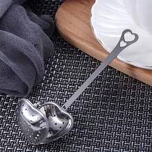 1/4 Stücke Edelstahl Tee-Sieb mit langem Griff in Herzform, loser Teeblätter Sieb, Herz Tee-Filter Löffel, wiederverwendbar, für Kräuter- und Blumentee, tägliche Teezubereitung zu Hause, Geschenk für sie, Valentinstag, Hochzeitsgeschenke, Tee-Party Zubehör, Schulanfang - Silber - Übersicht 11