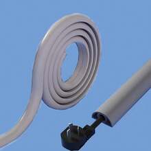 1pc 118.11in X 0.79in Self-Adhesive Cable Sleeve, Flexible PVC Cable Concealer For Wall-Mounted TV, Cable Management, Home Use