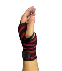 Hand Wraps, Forearm Guards - Kırmızı ile Siyah - Görünüm 4