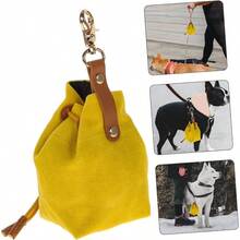 Sosoport 1pieza Bolsa De Snacks para Perros Pouch Porttil para Premios De Cachorros Organizador De Comida para Paseos Material De Fieltro Duradero para Entrenamiento y Actividades Al Aire - inicial - Ver 5