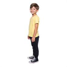 Girls' Short-Sleeve T-Shirt, 100% Cotton - 黃色 M - 查看 5