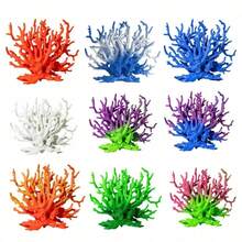 1pc Customizable Realistic Multi-Color Coral Miniature Micro Landscape Decor Aquarium Seaweed Accessories - C - View 2