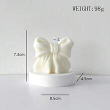 1pc Bow-Shaped Scented Candle, Long-Lasting Fragrance, Gift For Women, Home Decor, Aromatherapy, Suitable For Bedroom, DIY Gift. Also Applicable For Home Decoration, Fireplace, Living Room, Center Decor, Office, Valentine's Day Gift, Candle Set, Scented Candle, Friend Gift, Gift For Her. - Multicolor - View 11