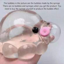 1 pieza Juguete suave y rebotoso de pulpo transparente y lindo para aliviar el estrés: Juguete apretable portátil, ideal para relajarse en el escritorio y de viaje, adecuado para adolescentes de 14+ años - Multicolor - Ver 10