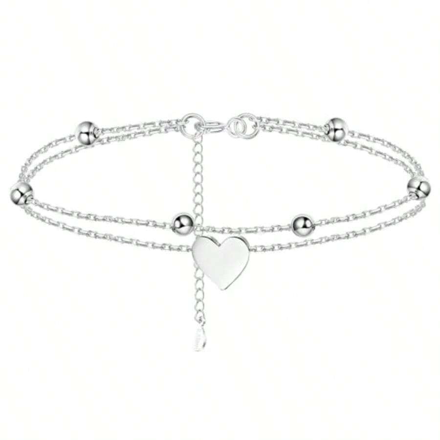 Pulseras para Muer alos para Muer Cumpleaños acelete Entes de Acero Inoxidable Pulseras oyeria Accesos Austable para Mama Noa Amiga - como en la foto - Ver 1