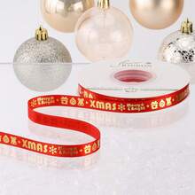 Christmas Themed Decorative Organza Ribbon, Christmas Tree Decor Ribbon, Holiday Gift Box Tie, Party Decoration Colorful Ribbon - Multicolor - View 4