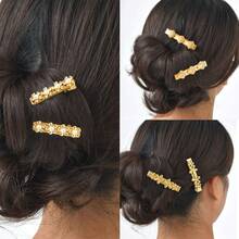 Pinza de Pelo de Acero Inoxidable Accesorios para el Cabello - HC-003G - Ver 5