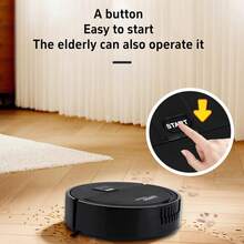 Ultra-Thin Mini Robot Vacuum Cleaner, Quiet Design, Slim Model Suitable For Carpets And Hardwood Floors, Ideal Choice For Home And Office