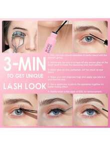 144pcs Individual Eyelashes, Thin Invisible, DIY False Lashes, C/D Curl, 8-16mm Mixed Length, 0.07mm, 100% Handmade, Fluffy & Soft, Self-Adhesive, Easy To Use - Black - View 7