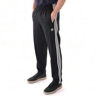  Adidas Originals Firebird Track Pant Black FREE UK DELIVERY Regular Fit Zipped Side Pockets 100% Polyester Machine Washable