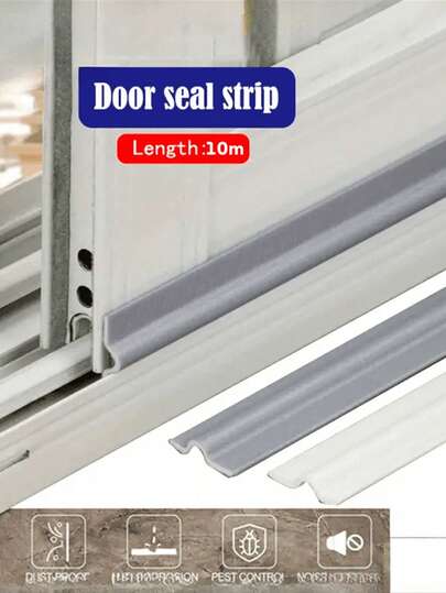 1巻 10M 自己接着シーリングストリップ - プラスチックフォームウェザーストリップ、スライディングドアとウィンドウに適しています、防塵、防音、防虫、防水ドアギャップシーリングテープ