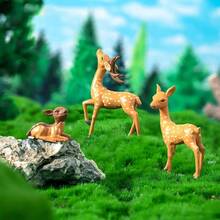 12 Pcs Deer Figurines Forest Animal Figurines Woodland Animals Creatures Miniature Deer Crafts Fairy Garden Supplies Cake Toppers - 最初的 - 查看 8