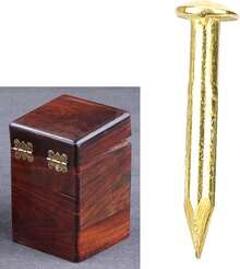 Tbest Clavo Dorado de Cabeza, Piezas, Latón, Moderno, Metálico, Bronce, 10 Mm / 15 Mm / 18 Mm / 22 Mm, 15 Mm de Longitud - 15 mm de largo - Ver 1