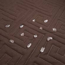 XM-Mirelitho 1PC Water-Repellent Quilted Sofa Cover Comfortable Non-Slip Fabric Hand-Washable And Machine-Washable Pet-Resistant And Anti-Scratch Anti-Dirty Integrated Sofa Cushion Suitable For 1/2/3-Seater Living Room Bedroom Restaurant Hotel Home Decoration Sofa Cushion - Cà phê nâu - Xem 10