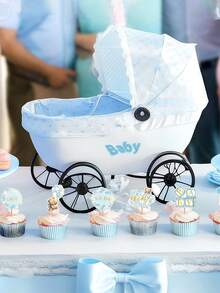 24PCS/16pcs/8pcs Baby Shower Bear Cupcake Toppers,Baby Party Supplies,Birthday Decorations,Selection Baby Bear Theme Baby Shower Decorative Supplies Jungle Animal Theme Baby Shower Birthday Party Cake Decorative Supplies Pinkbaby Shower Family Decorations Gifts - Multicolor - View 3