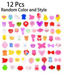 6/12/24/36/48个情人节可爱麻糬捏捏乐玩具，迷你可爱捏捏乐减压感官解压玩具，散装，情人节派对礼物，适合男孩女孩儿童，课堂用品，学校交换礼物，课堂奖励，颜色和款式随机 - 情人節 - 查看 9