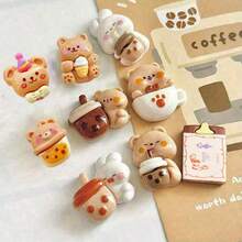 9 件装椭圆形塑料卡通动物磁铁、可爱餐厅主题冰箱贴、装饰厨房和办公用具、白板和冰箱贴，适用于家居装饰