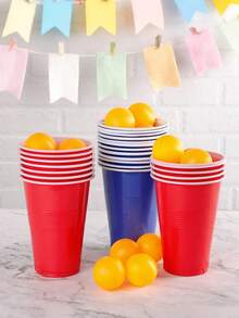 12 pièces Set de Beer Pong avec 12 gobelets et 12 balles, utilisation sur table et au sol, décoration d'Halloween, jeu de couple, décoration de fête d'Halloween, Jeux > Jeux de fête, Beer Pong, Soirée jeux de couple, Dobble, Jeux de cartes, Jeux à boire pour adultes, Jeux familiaux, Jeux de société, Beer Pong, Jeux de fête pour célibataires - Multicolore - Voir 2
