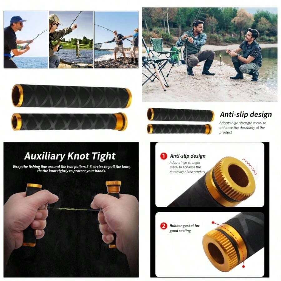 Herramienta de ataduras de Nudos de de - Easy Hook Tyer Cubierta de Ganchos para la de Barra Equipador Apretador Afectador de estanteres Accesorios de la mira Remopres - Amarillo - Ver 1