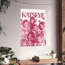 1张时尚海报，K-Katseye乐队美学墙面艺术海报，家居墙面装饰，KATSEYE设计装饰，艺术墙面装饰，客厅礼物，送给朋友的完美礼物，适合家人、朋友和粉丝 - 1個 - 查看 4